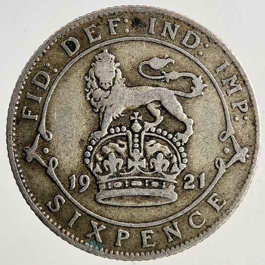 1921 George V Sixpence Silver Coin | Collectable Grade