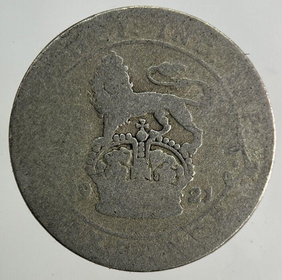 1921 George V Sixpence Silver Coin | Fair Grade