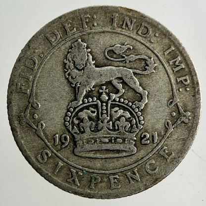 1921 George V Sixpence Silver Coin | Collectable Grade