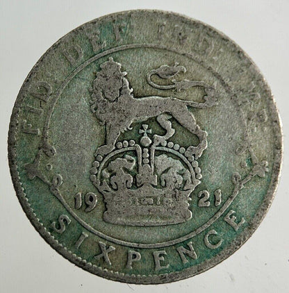 1921 George V Sixpence Silver Coin | Collectable Grade