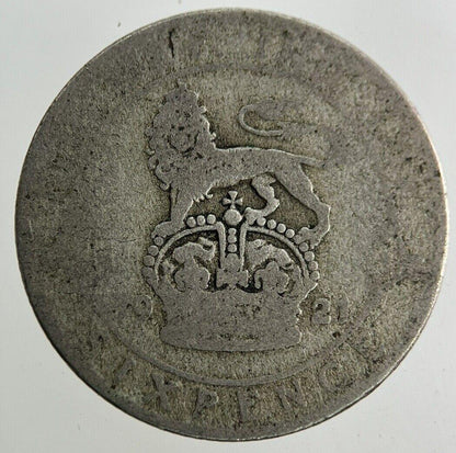 1921 George V Sixpence Silver Coin | Fair Grade