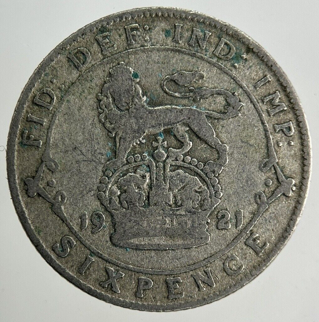 1921 George V Sixpence Silver Coin | Collectable Grade