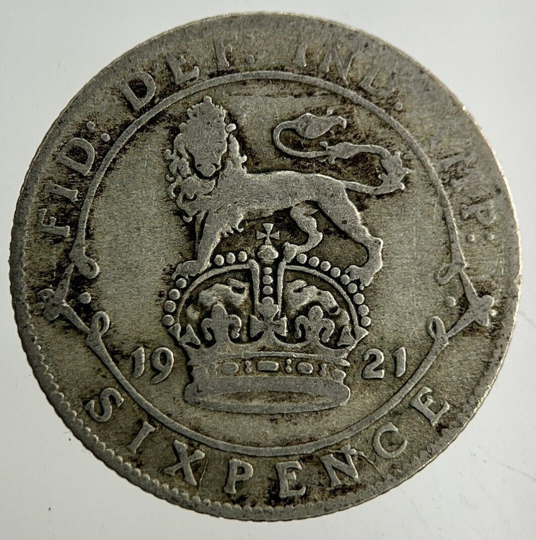 1921 George V Sixpence Silver Coin | Collectable Grade