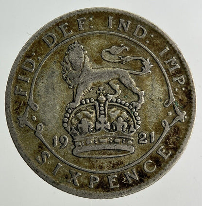 1921 George V Sixpence Silver Coin | Collectable Grade