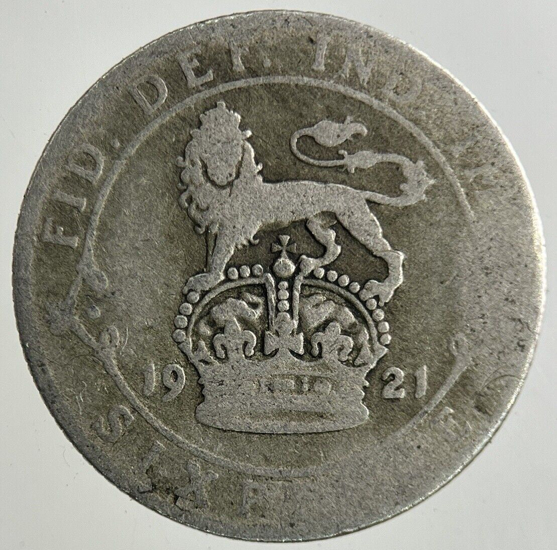 1921 George V Sixpence Silver Coin | Collectable Grade