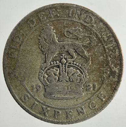 1921 George V Sixpence Silver Coin | Collectable Grade