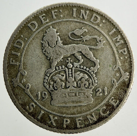1921 George V Sixpence Silver Coin | Collectable Grade