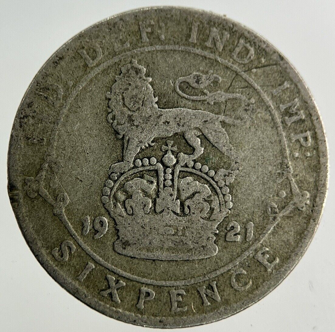 1921 George V Sixpence Silver Coin | Collectable Grade