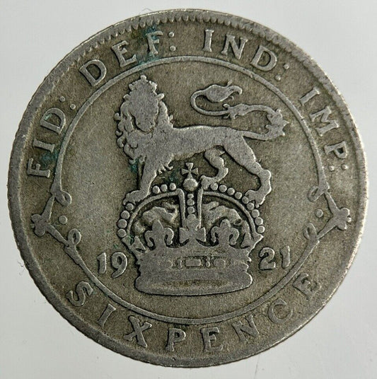 1921 George V Sixpence Silver Coin | Collectable Grade