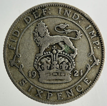 1921 George V Sixpence Silver Coin | Collectable Grade