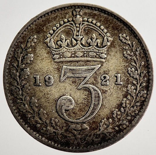 1921 George V Threepence Silver Coin | Very High Grade | a8576