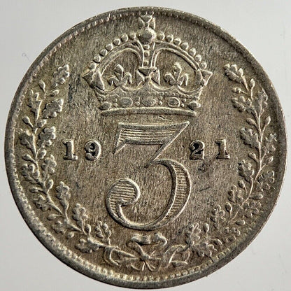 1921 George V Threepence Silver Coin | Very High Grade | a8575