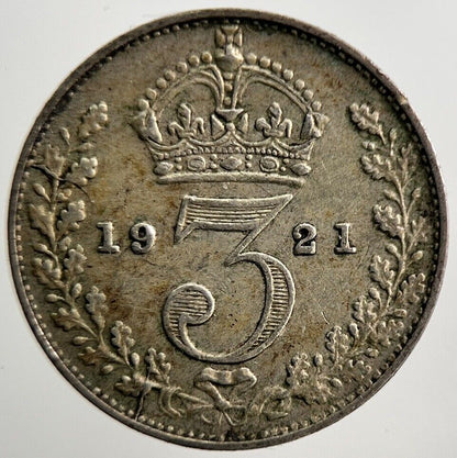 1921 George V Threepence Silver Coin | Very High Grade | a3713