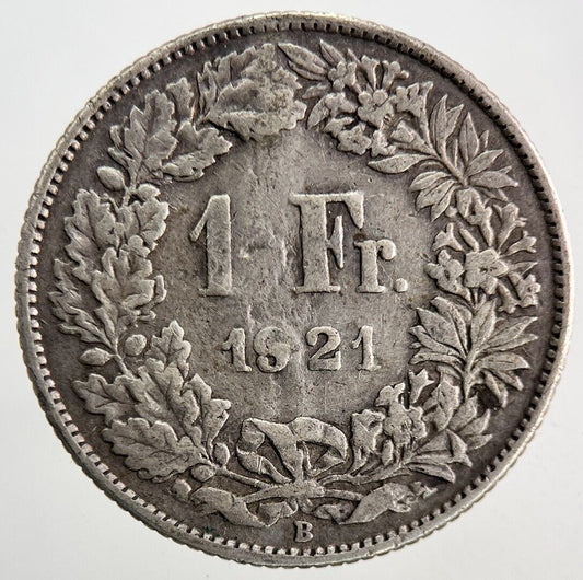 1921 Switzerland Swiss 1 Franc Silver Coin | Collectable Grade
