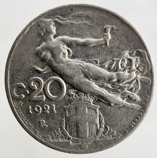 1921 Italy 20 Centesimi Coin | Fine Collectable Grade