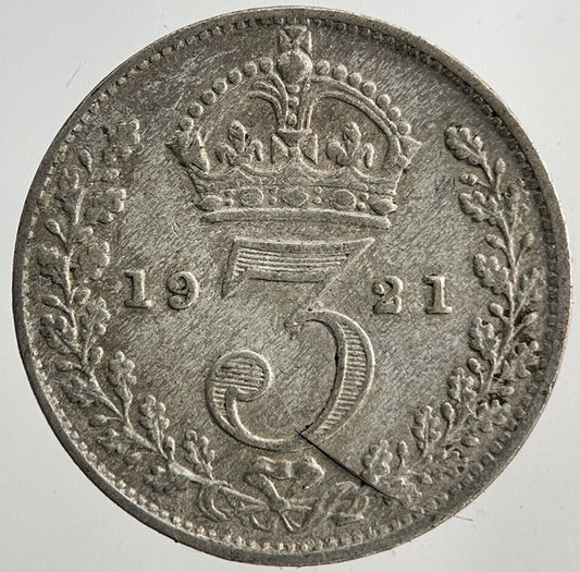 1921 George V Threepence Silver Coin | Very High Grade