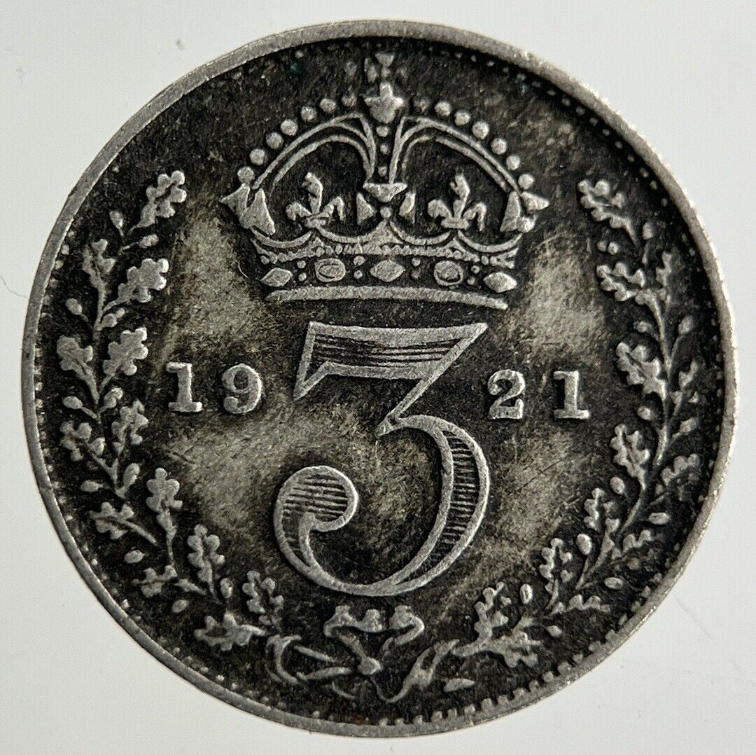 1921 George V Threepence Silver Coin | Fine Collectable Grade