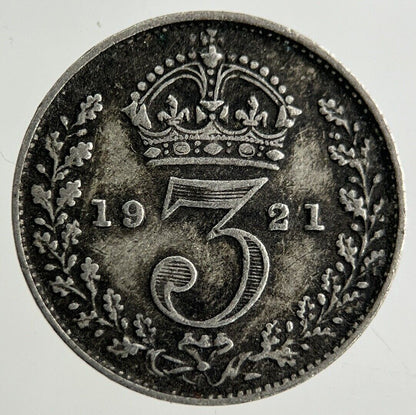 1921 George V Threepence Silver Coin | Fine Collectable Grade
