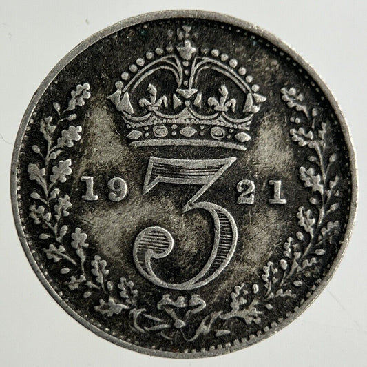 1921 George V Threepence Silver Coin | Fine Collectable Grade