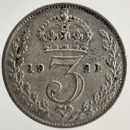 1921 George V Threepence Silver Coin | Very High Grade