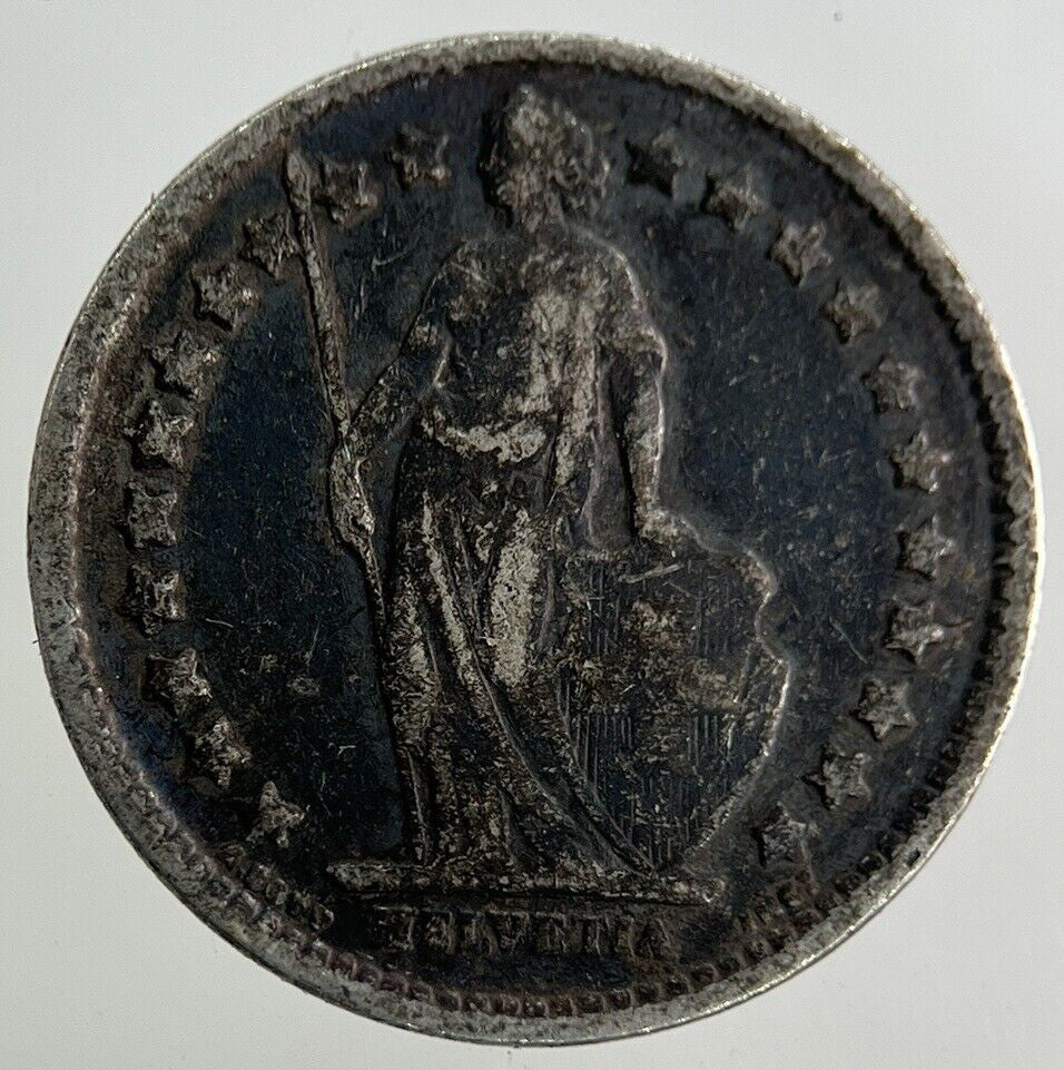 1921 Switzerland Swiss 1/2 Half Franc Silver Coin | Collectable Grade