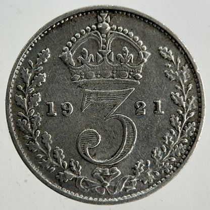 1921 George V Threepence Silver Coin | Fine Collectable Grade