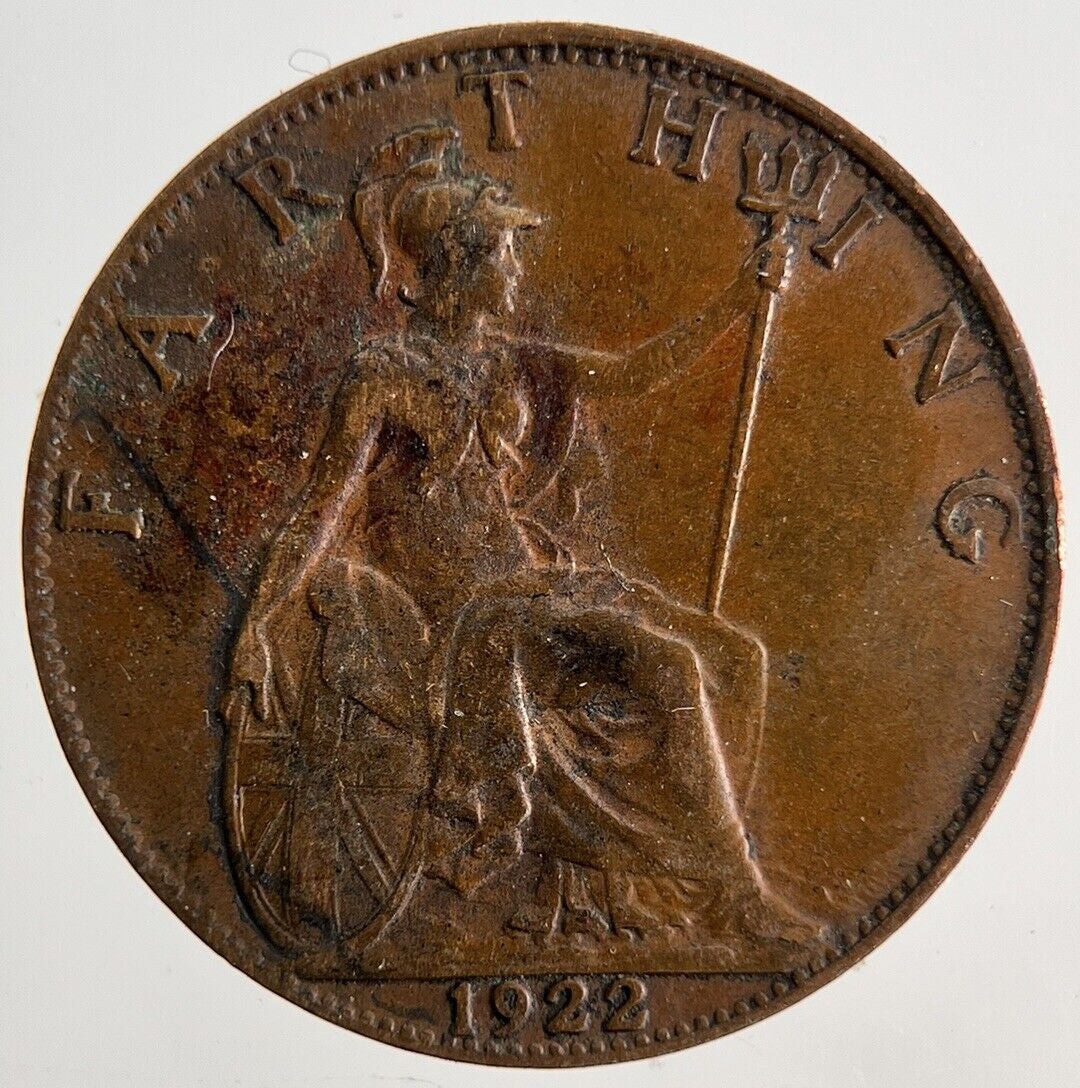 1922 George V Farthing Coin | Fine Collectable Grade
