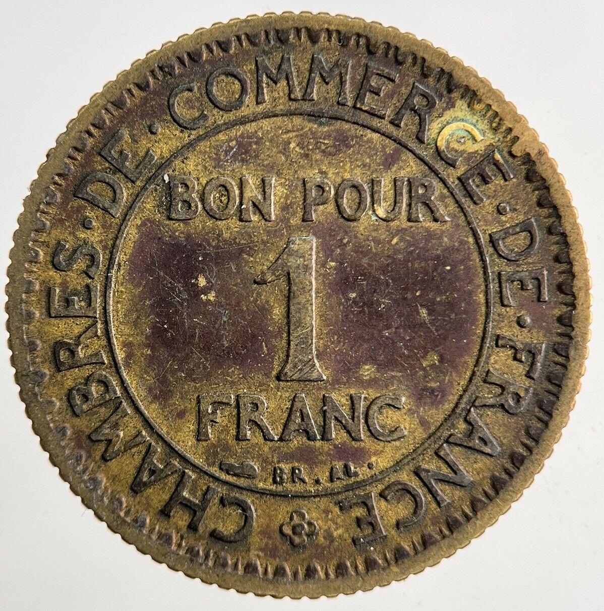 1922 France 1 Franc Coin | Fine Collectable Grade