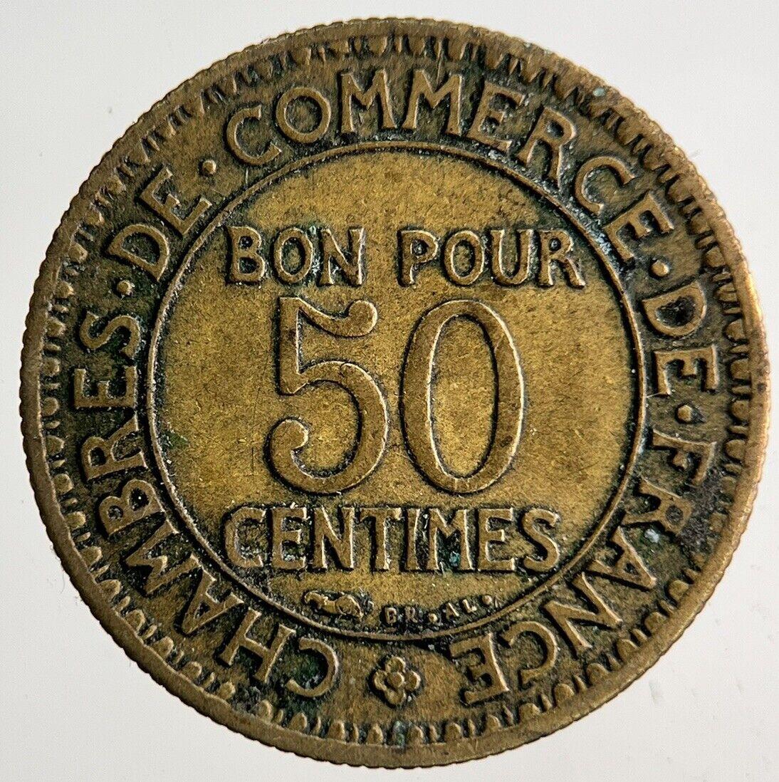 1922 France 50 Centimes Coin | Fine Collectable Grade