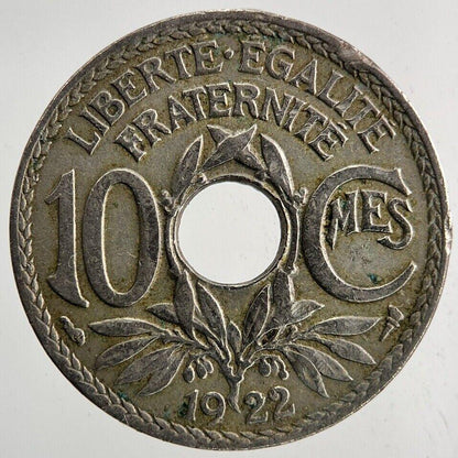 1922 France 10 Centimes Coin | Very High Grade