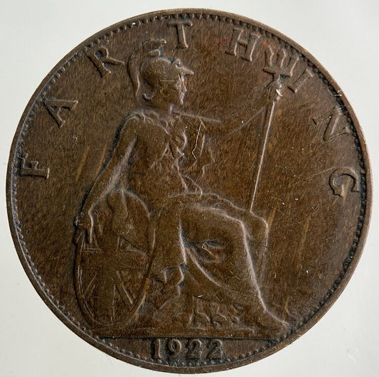 1922 George V Farthing Coin | Fine Collectable Grade