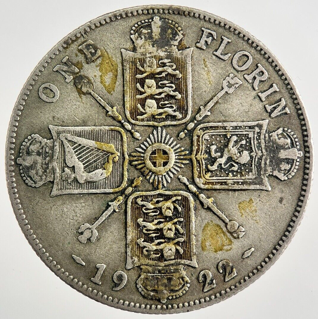 1922 George V Florin Silver Coin | Fine Collectable Grade | a8107
