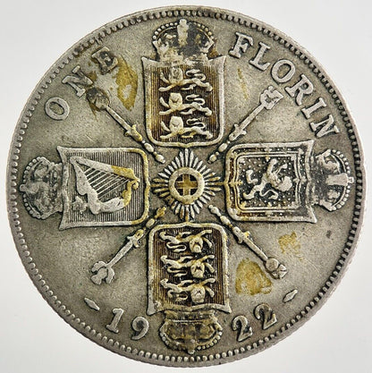 1922 George V Florin Silver Coin | Fine Collectable Grade | a8107