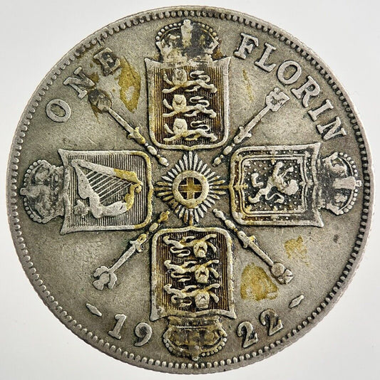 1922 George V Florin Silver Coin | Fine Collectable Grade | a8107