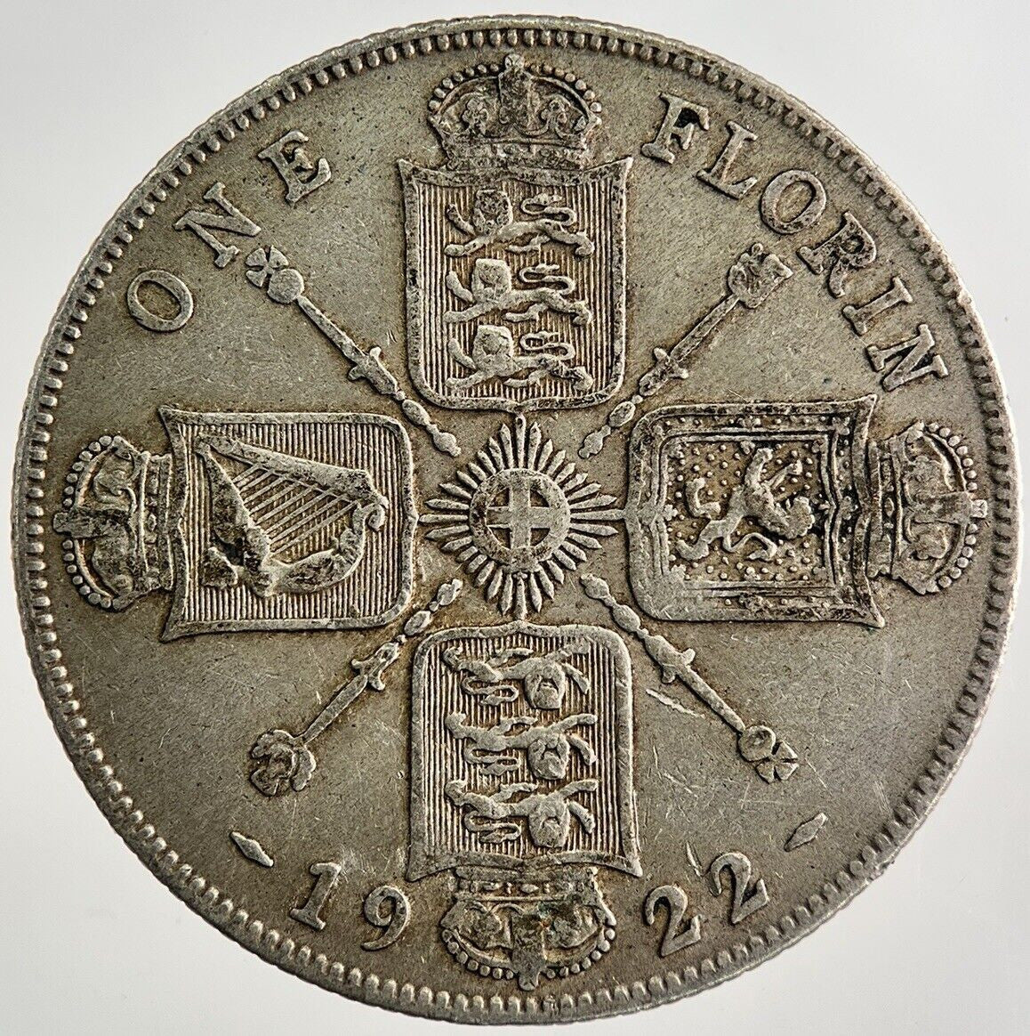 1922 George V Florin Silver Coin | Fine Collectable Grade | a8111
