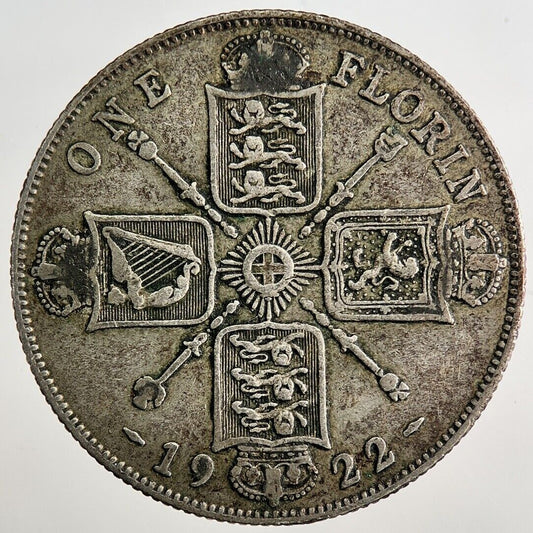 1922 George V Florin Silver Coin | Fine Collectable Grade | a8108