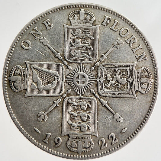 1922 George V Florin Silver Coin | Fine Collectable Grade | a7906