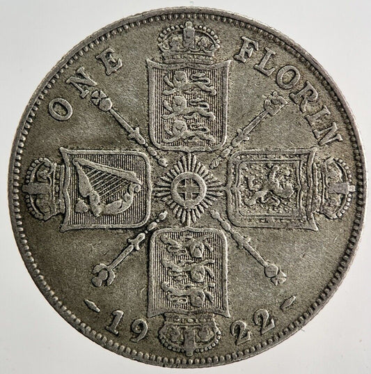 1922 George V Florin Silver Coin | Very High Grade