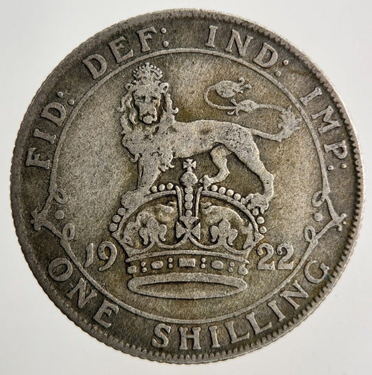 1922 George V Shilling Silver Coin | Collectable Grade