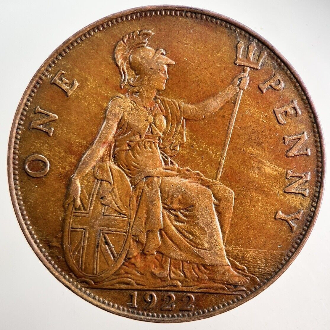 1922 George V One Penny Coin | Very High Grade