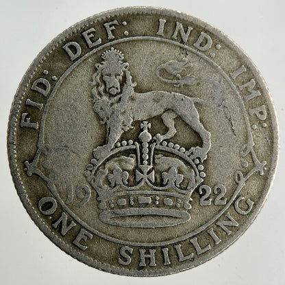 1922 George V Shilling Silver Coin | Collectable Grade