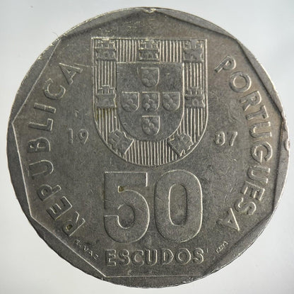 1987 Portugal 50 Escudos Coin | Collectable Grade