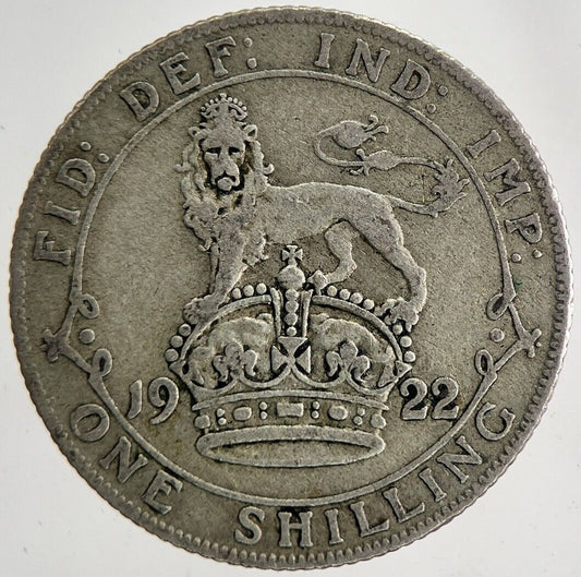 1922 George V Shilling Silver Coin | Fine Collectable Grade