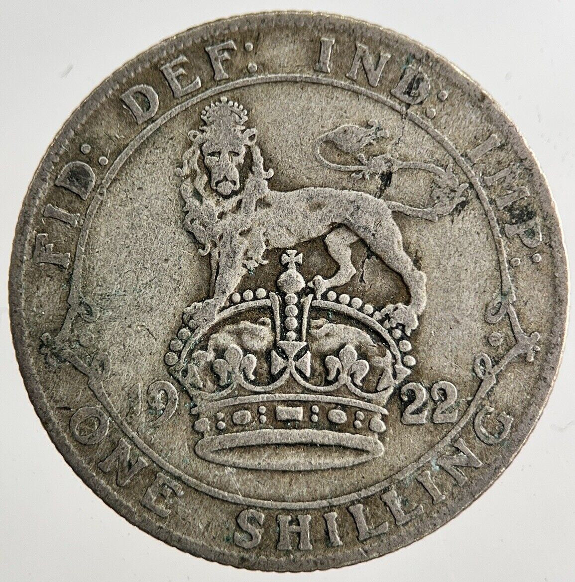 1922 George V Shilling Silver Coin | Collectable Grade | a8195