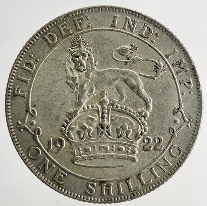 1922 George V Shilling Silver Coin | Very High Grade
