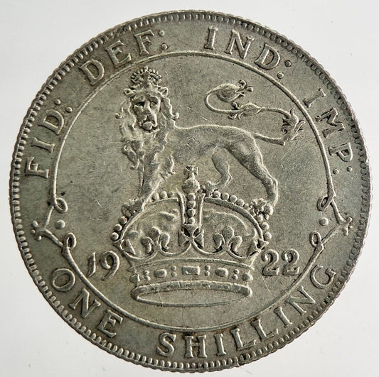 1922 George V Shilling Silver Coin | Very High Grade