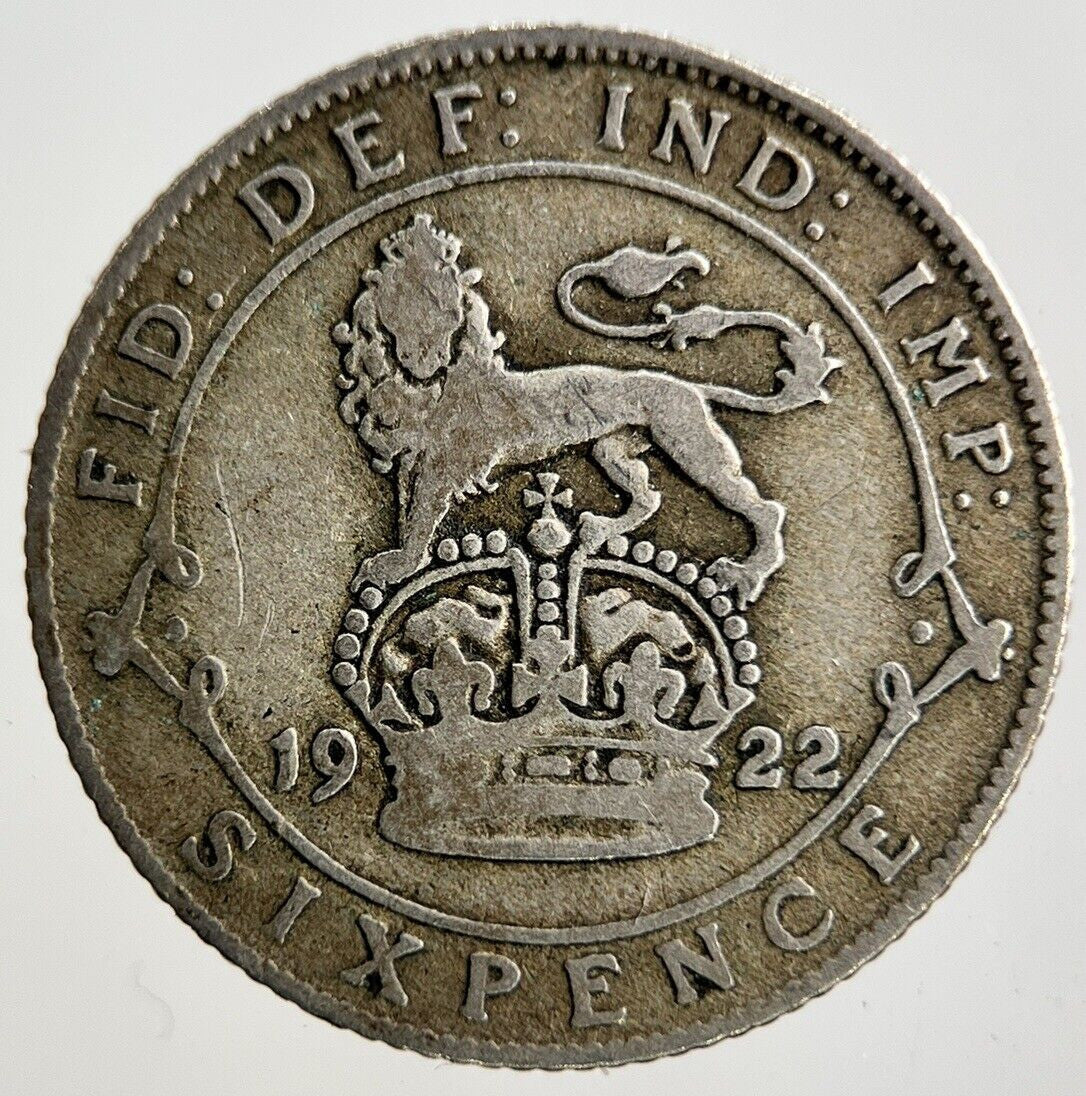 1922 George V Sixpence Silver Coin | Collectable Grade