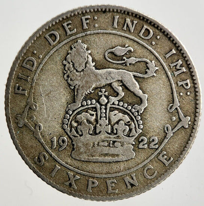 1922 George V Sixpence Silver Coin | Collectable Grade