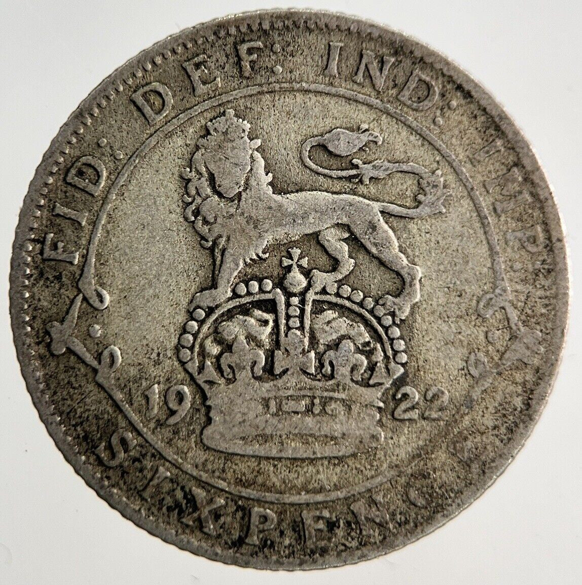 1922 George V Sixpence Silver Coin | Collectable Grade