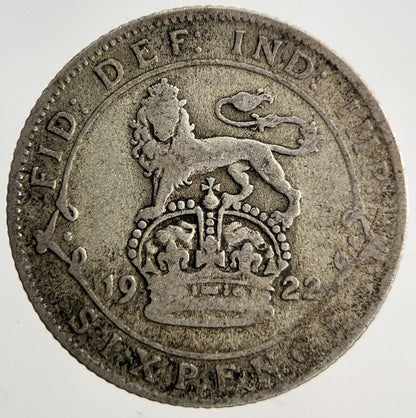 1922 George V Sixpence Silver Coin | Collectable Grade
